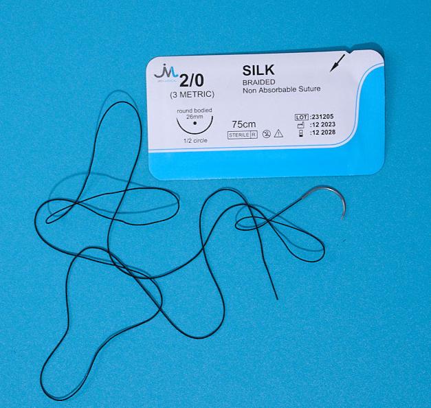 braided silk veterinary suture